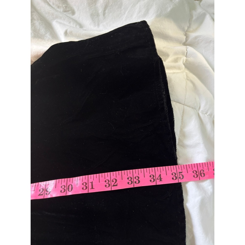 Lori Ann Petite Montreal Black Velvet Mini Dress Rhinestone Strappy Vintage 12P - Picture 9 of 9